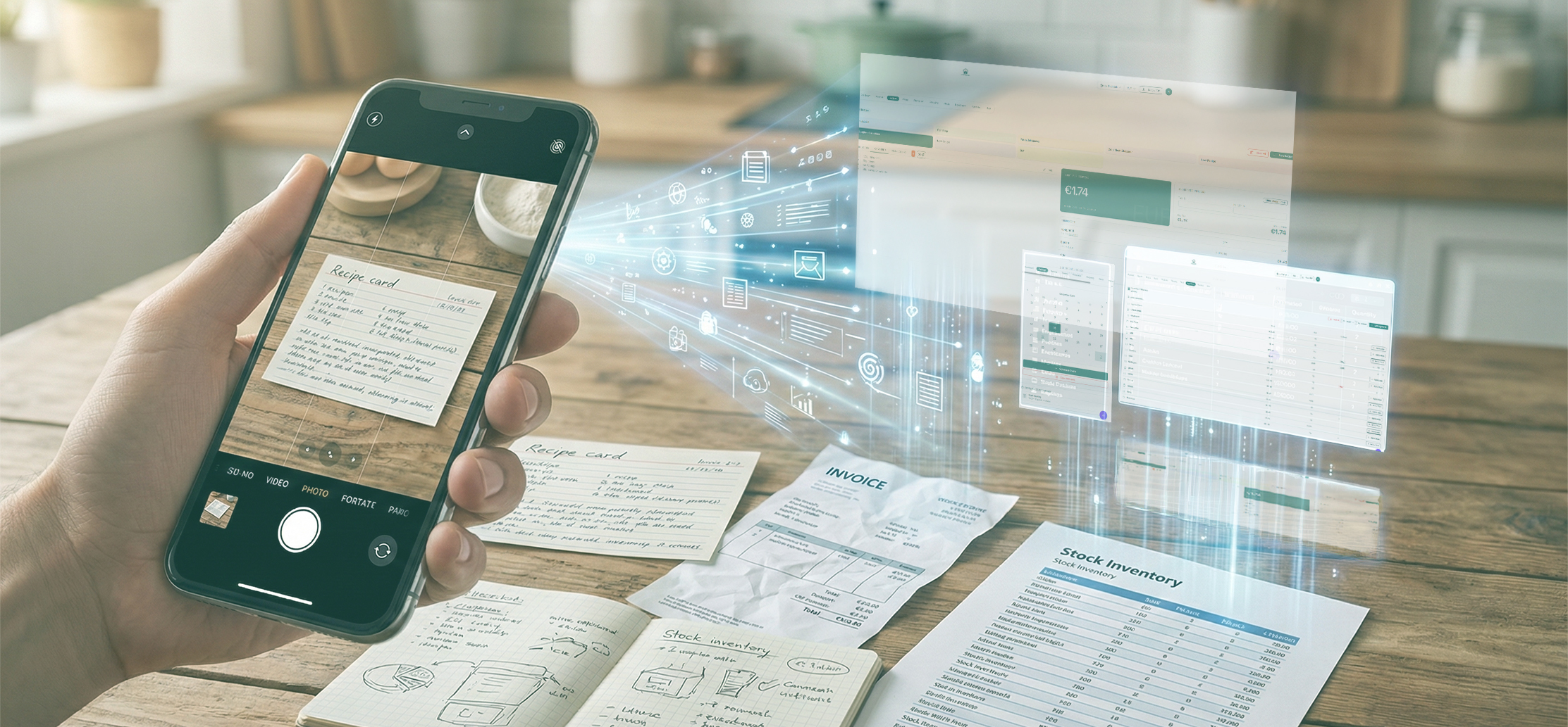 Ta et bilde av leverandørens prisliste og AI-en trekker ut alle ingrediensene